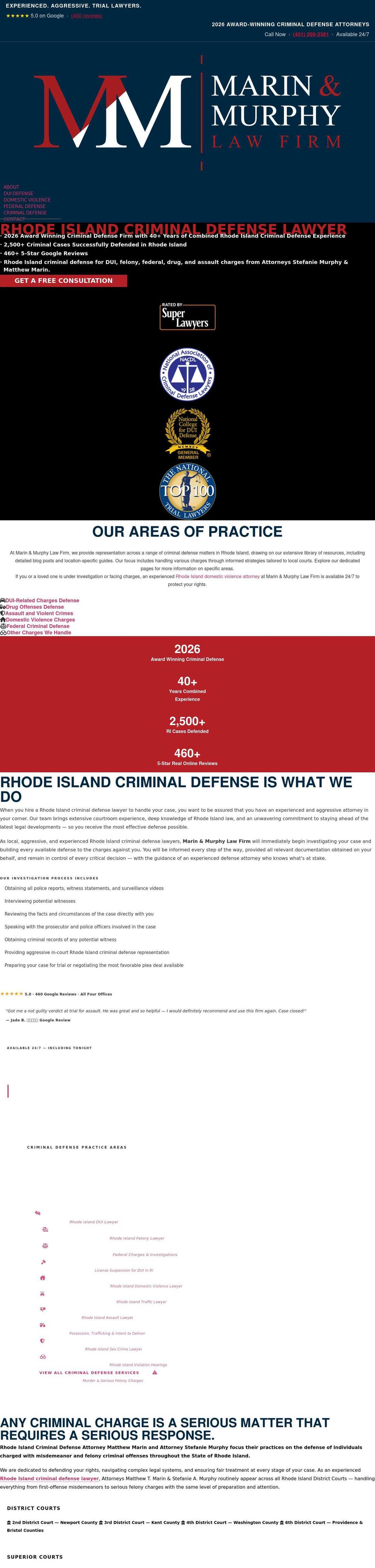 Law Offices of Matthew T. Marin, Esq. Inc. - Providence RI Lawyers