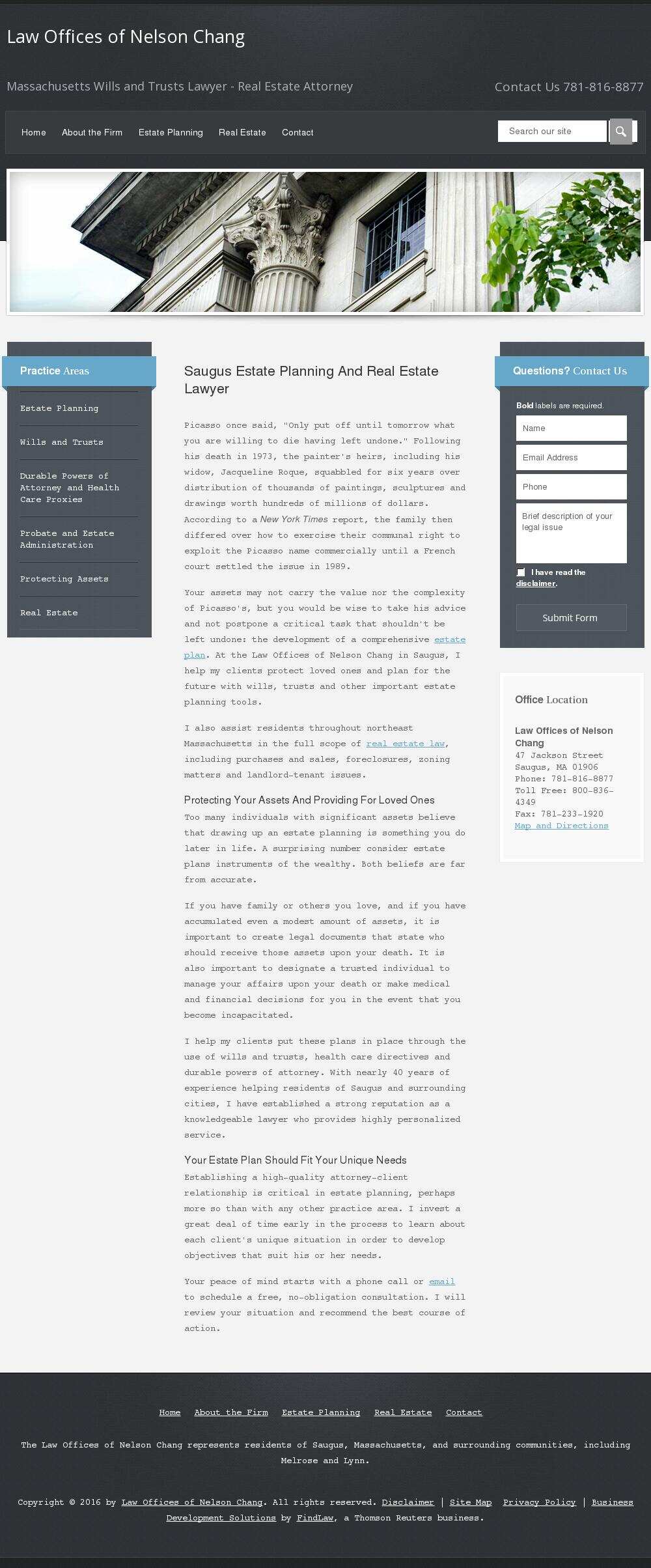Law Offices of Nelson Chang - Saugus MA Lawyers