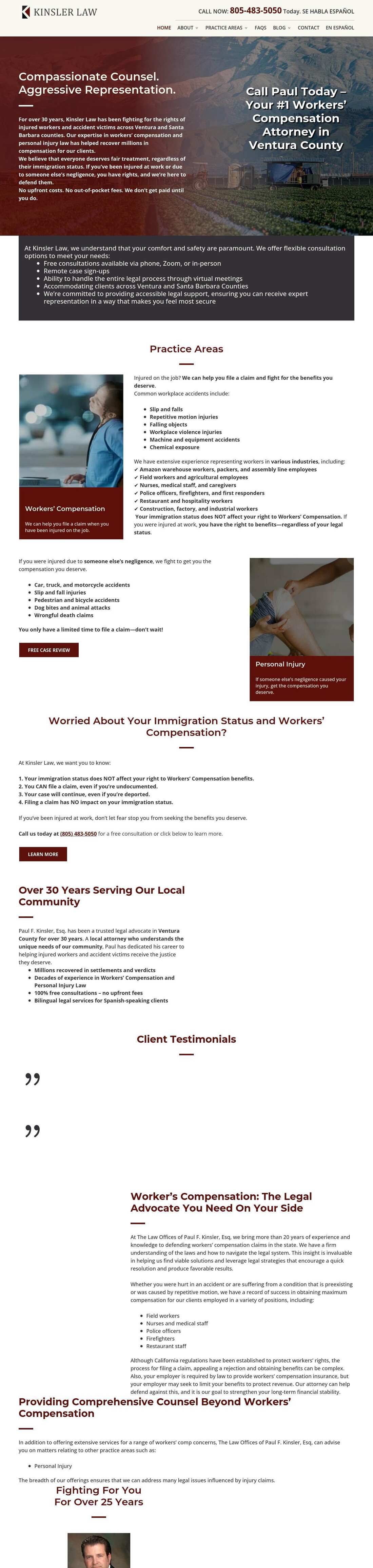 Law Offices of Paul F. Kinsler - Santa Paula CA Lawyers