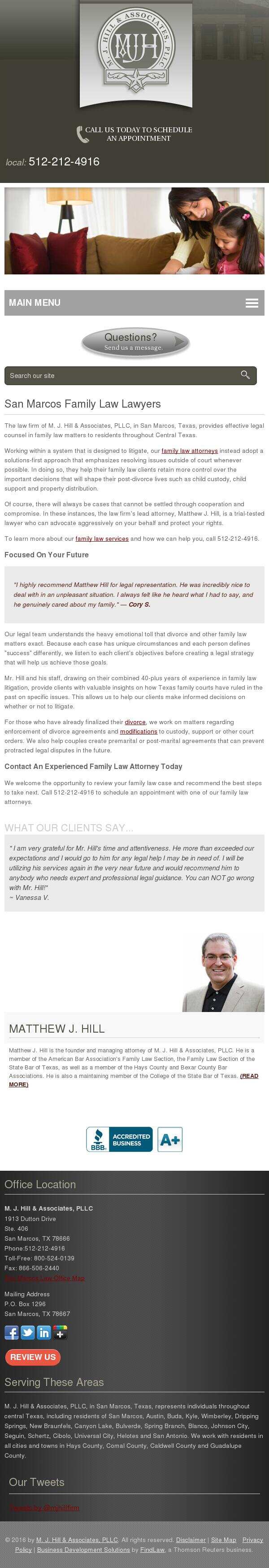 M. J. Hill & Associates, PLLC - San Marcos TX Lawyers