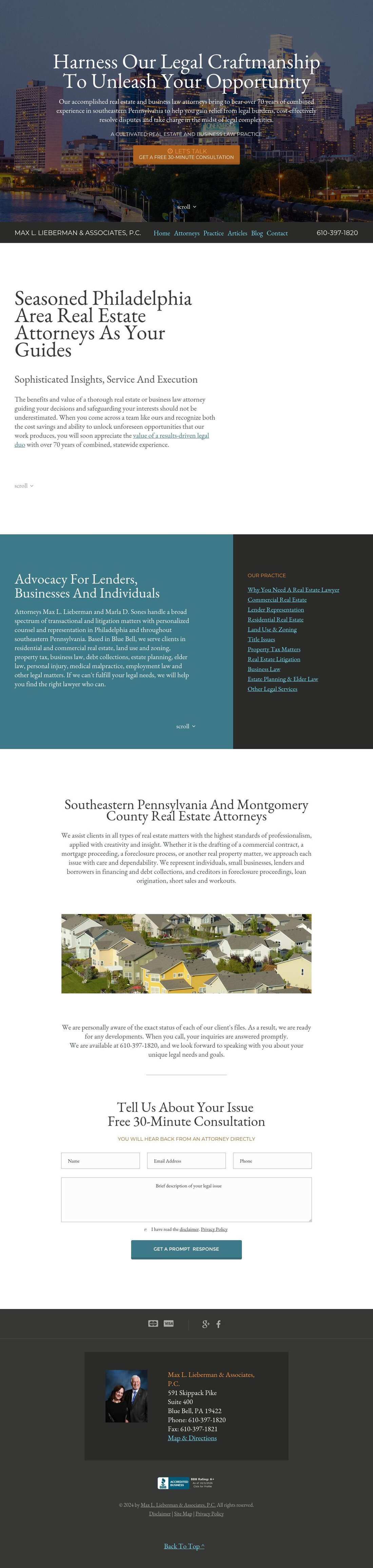 Max L. Lieberman & Associates, P.C. - Blue Bell PA Lawyers
