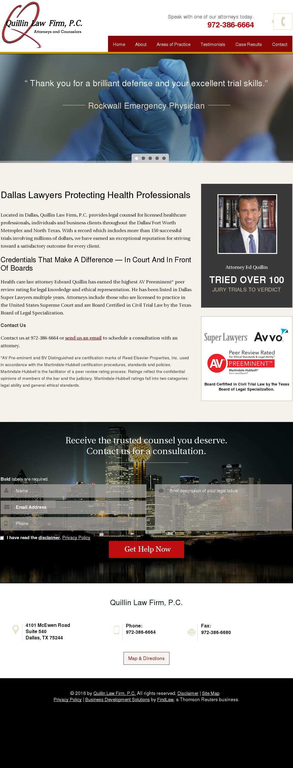 Quillin Law Firm, P.C. - Dallas TX Lawyers