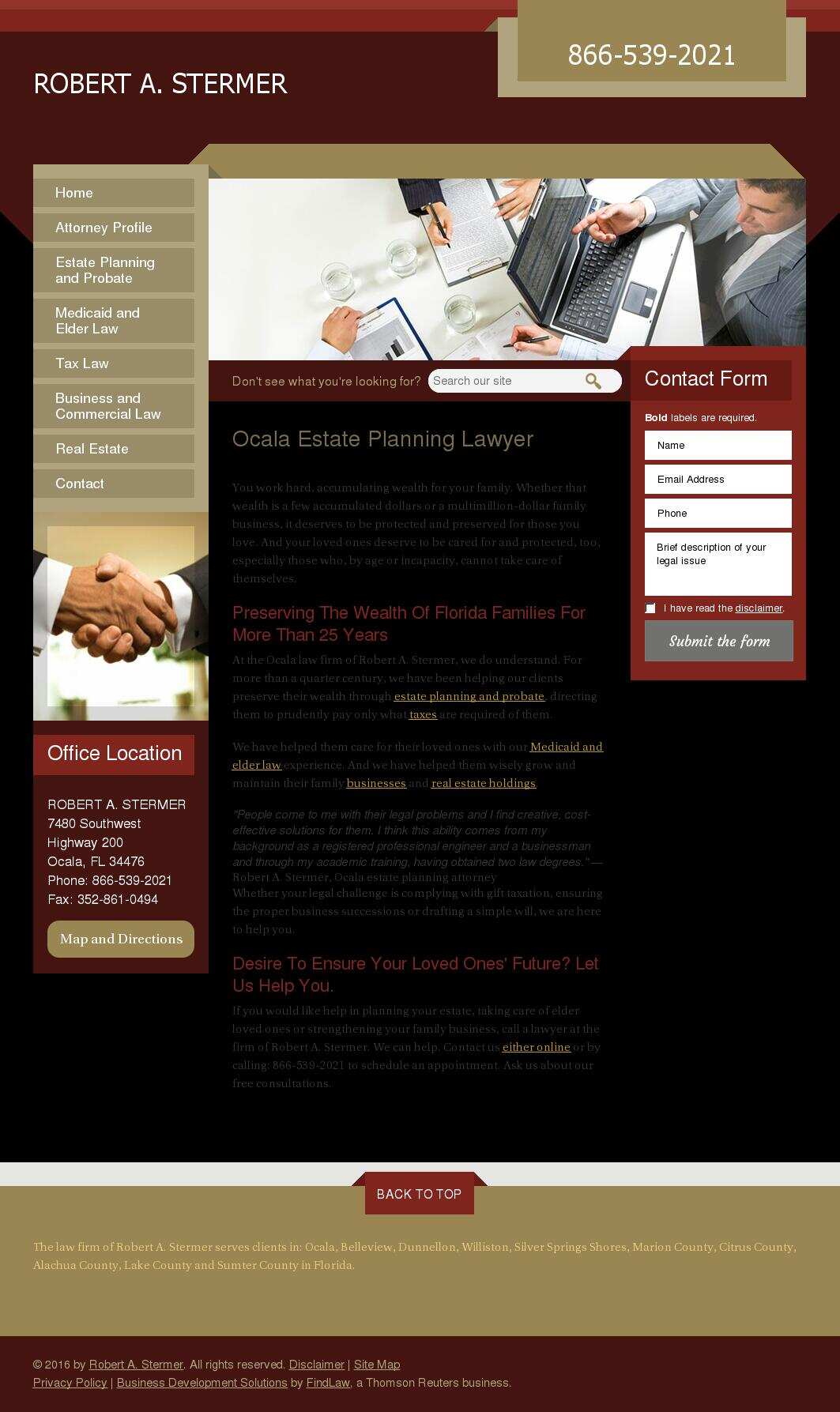 Robert A. Stermer - Ocala FL Lawyers