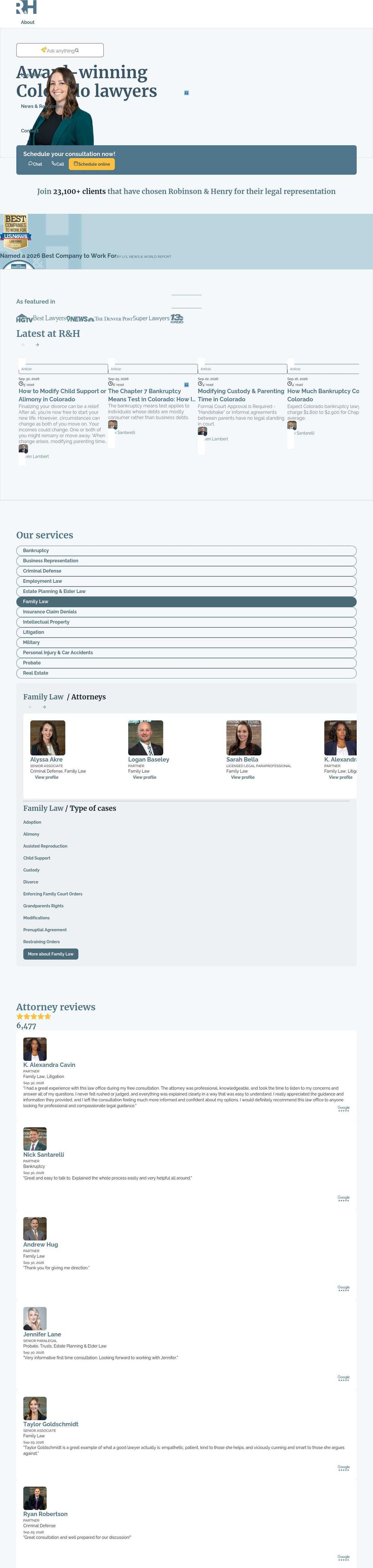 Robinson & Henry, P.C. - Castle Rock CO Lawyers