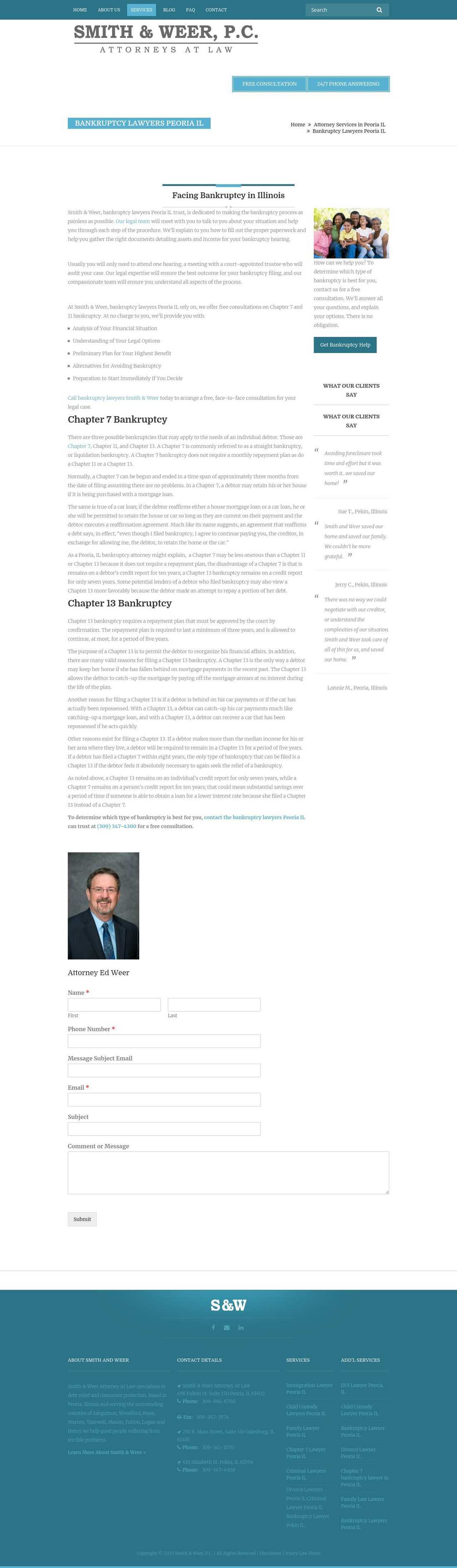 Smith & Weer, P.C. - Pekin IL Lawyers