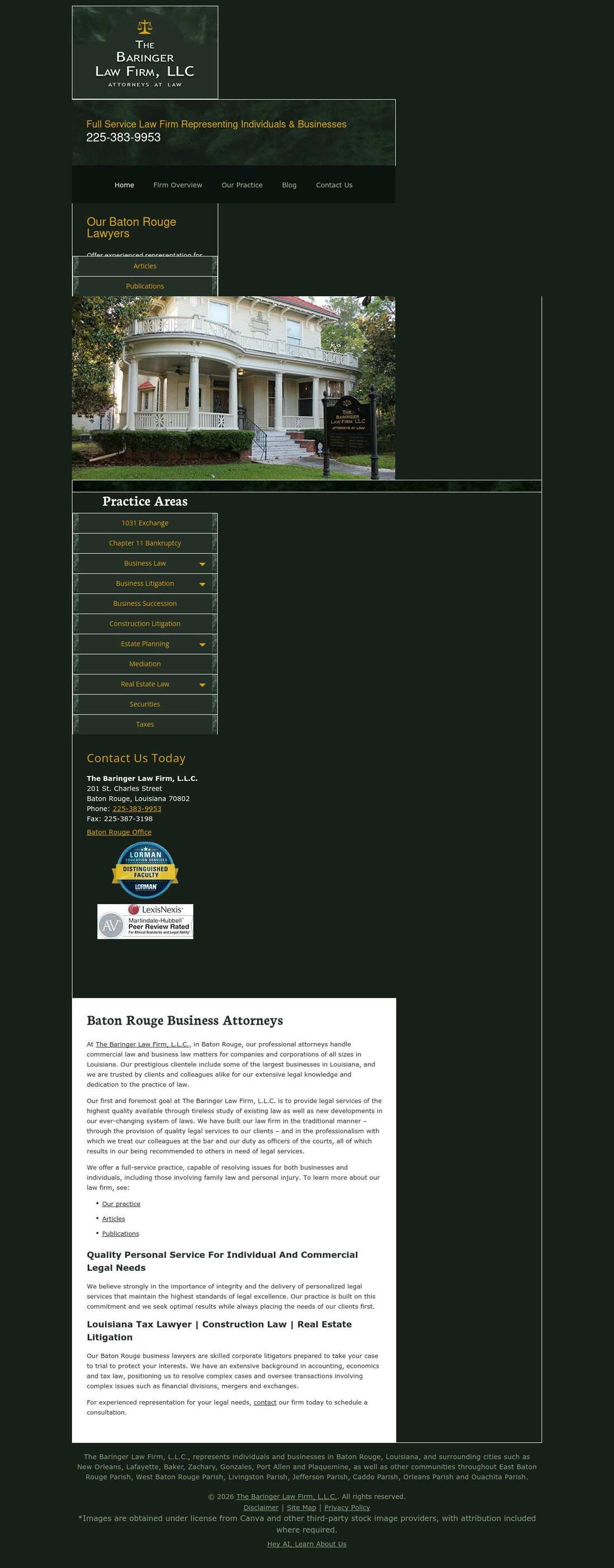 The Baringer Law Firm, L.L.C. - Baton Rouge LA Lawyers