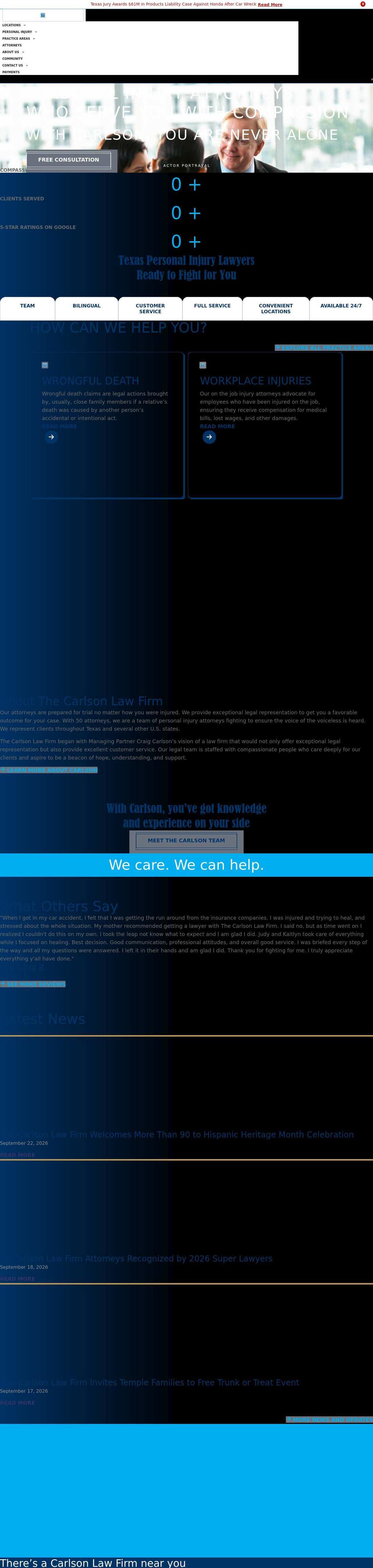 The Carlson Law Firm - Waco TX Lawyers