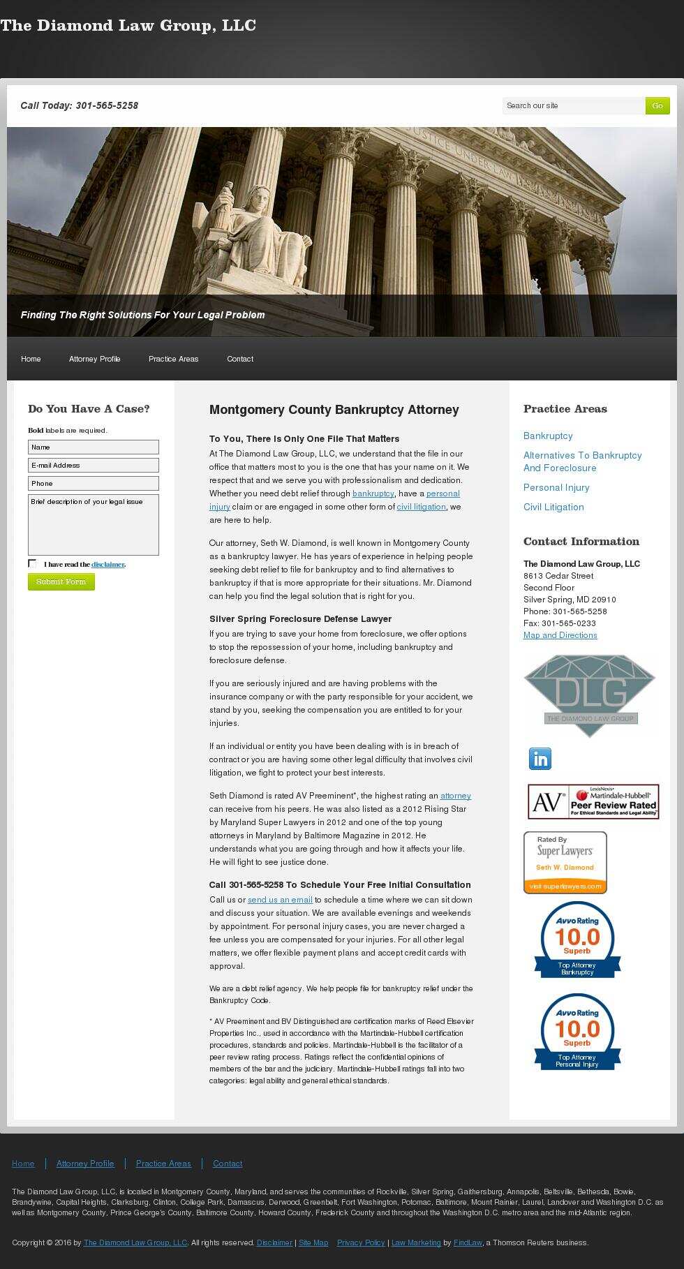 The Diamond Law Group, LLC - Silver Spring MD Lawyers