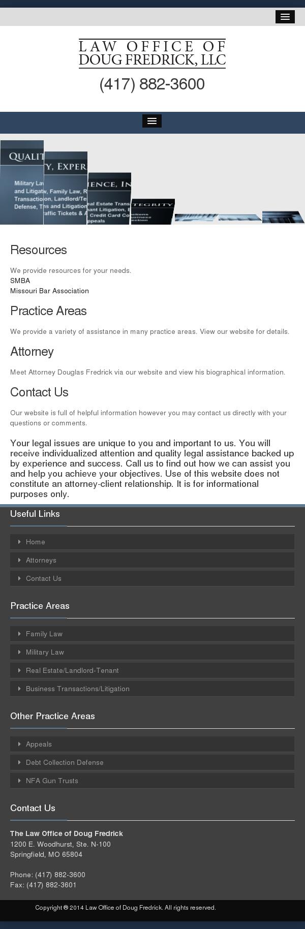 The Law Office of Doug Fredrick, LLC - Springfield MO Lawyers