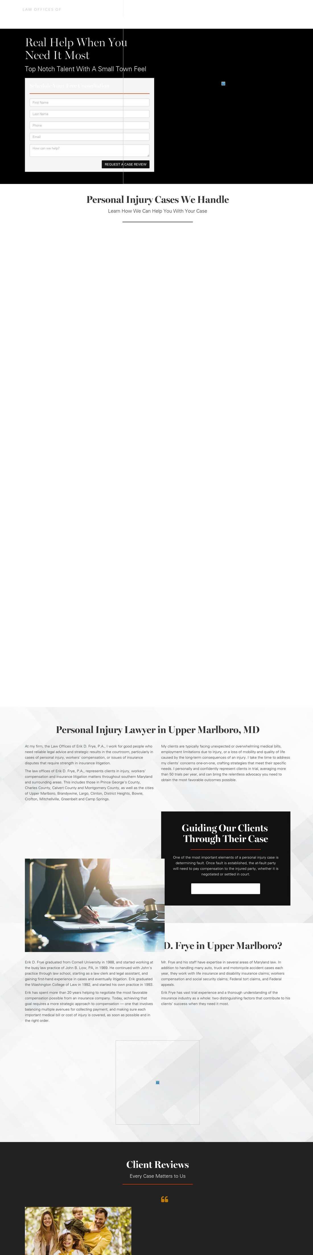 The Law Offices of Erik D. Frye, P.A. - Upper Marlboro MD Lawyers