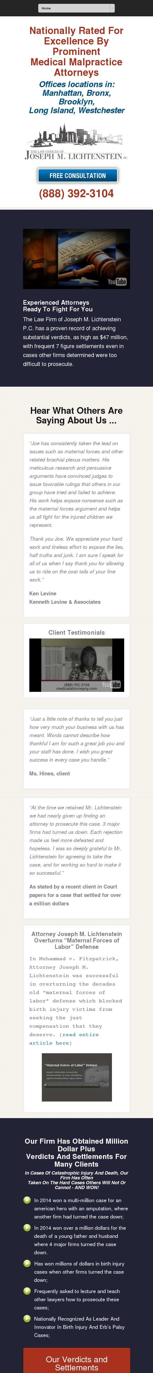 The Law Offices of Joseph M. Lichtenstein, PC - New York NY Lawyers