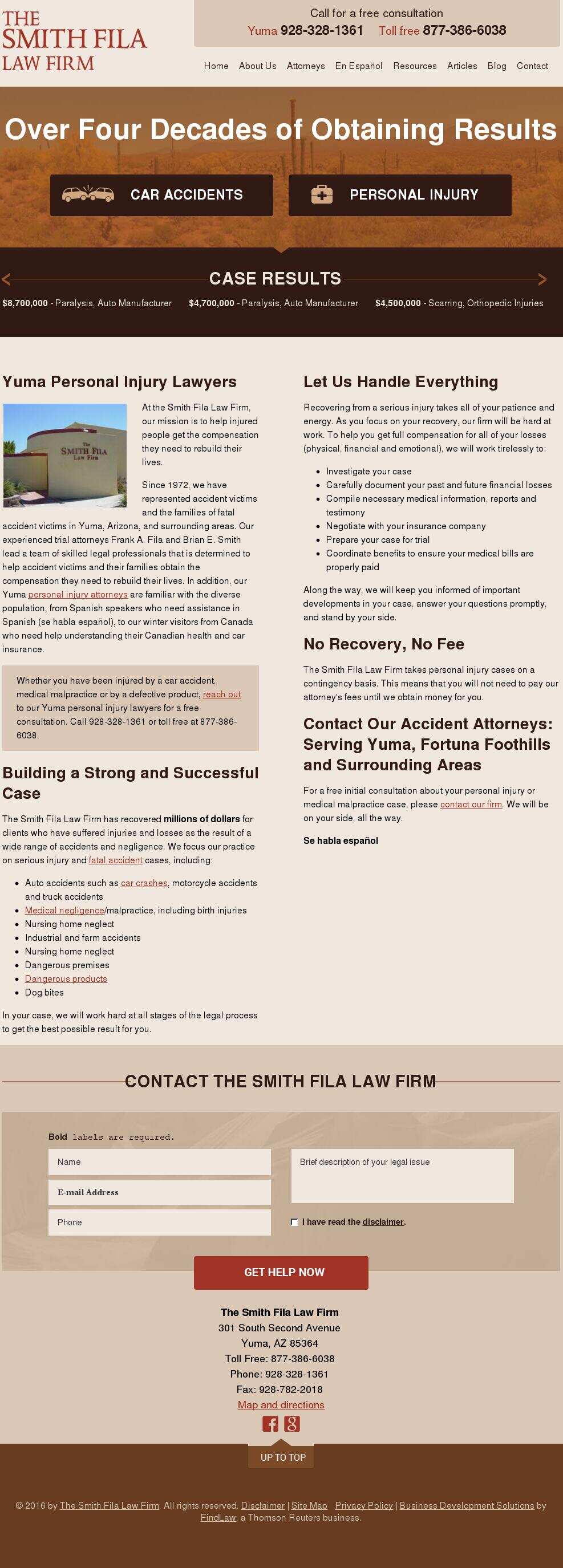 The Smith Fila Law Firm - Yuma AZ Lawyers