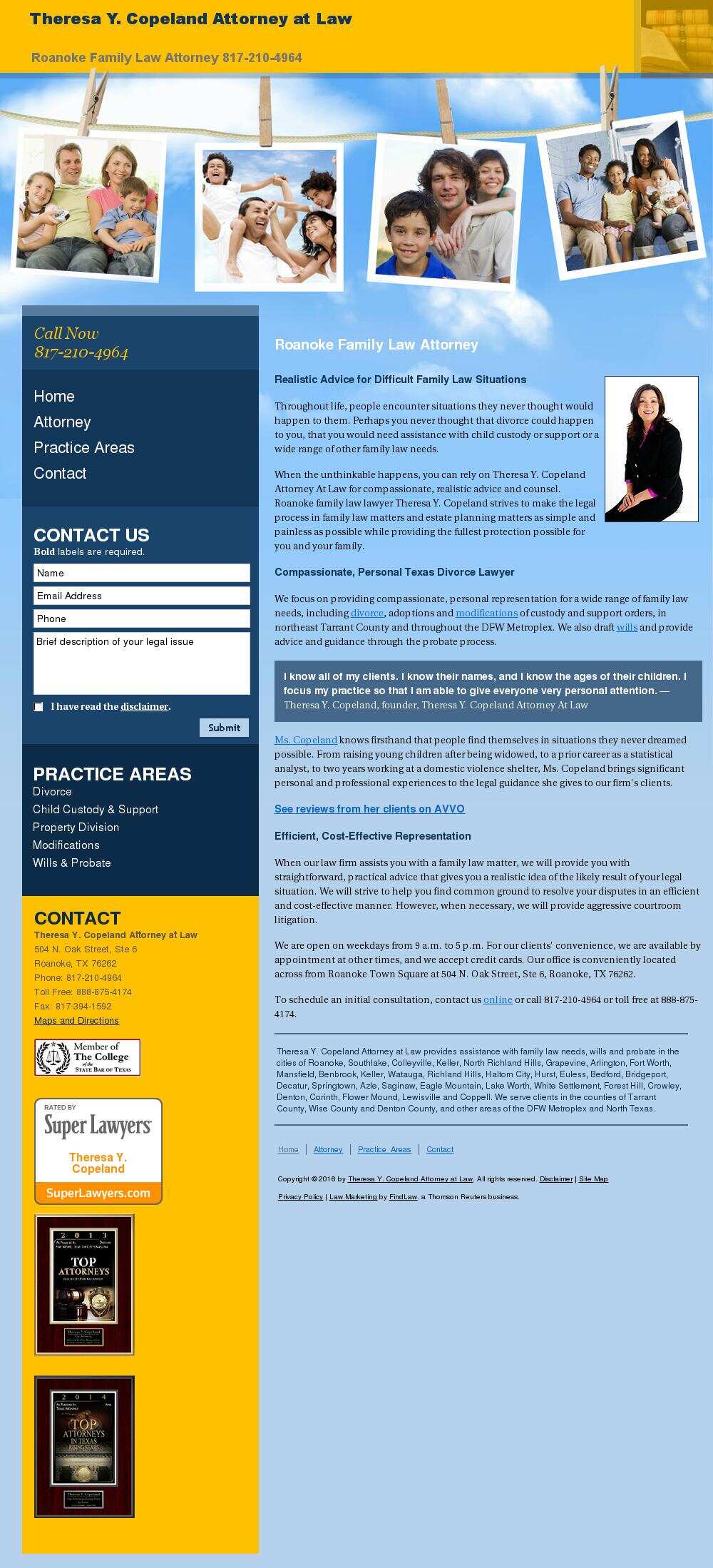 Theresa Y. Copeland Attorney at Law - Roanoke TX Lawyers