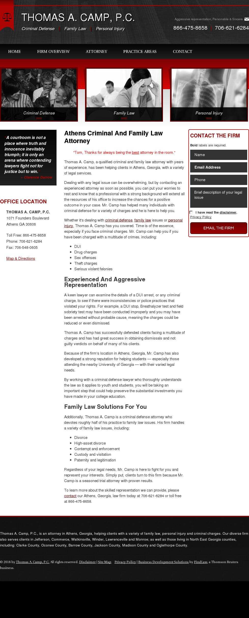 Thomas A. Camp, P.C. - Athens GA Lawyers