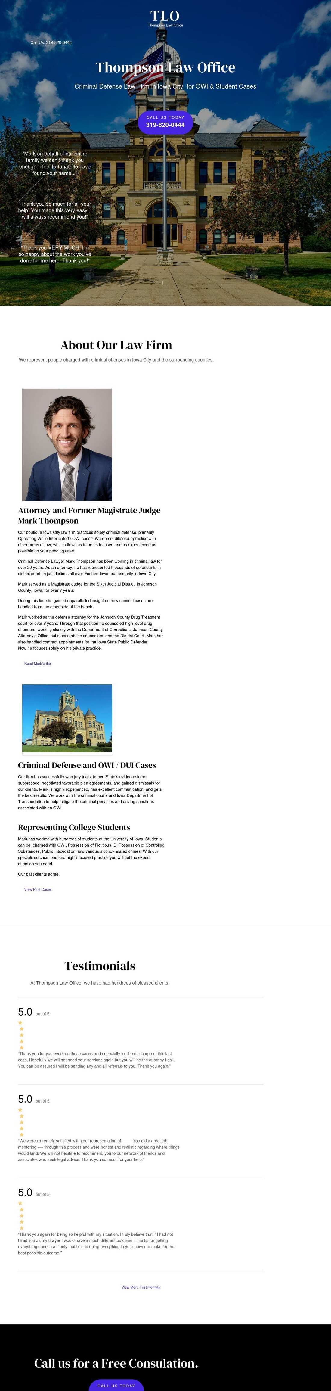 Thompson Law Office - Iowa City IA Lawyers