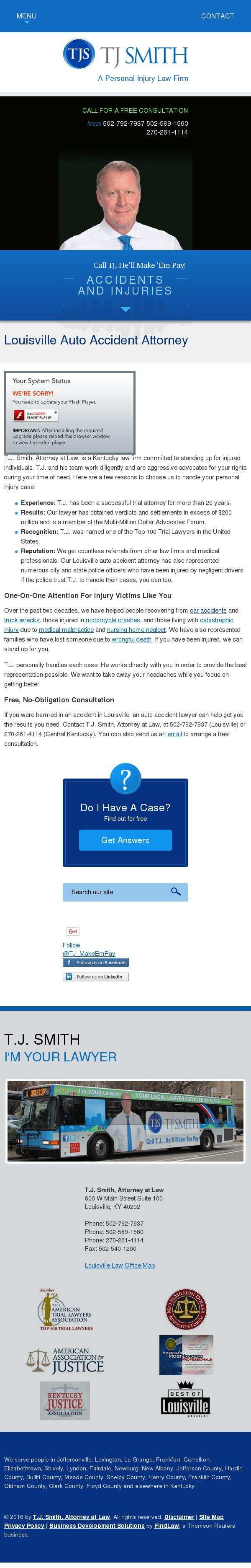 T.J. Smith, Attorney at Law - Louisville KY Lawyers