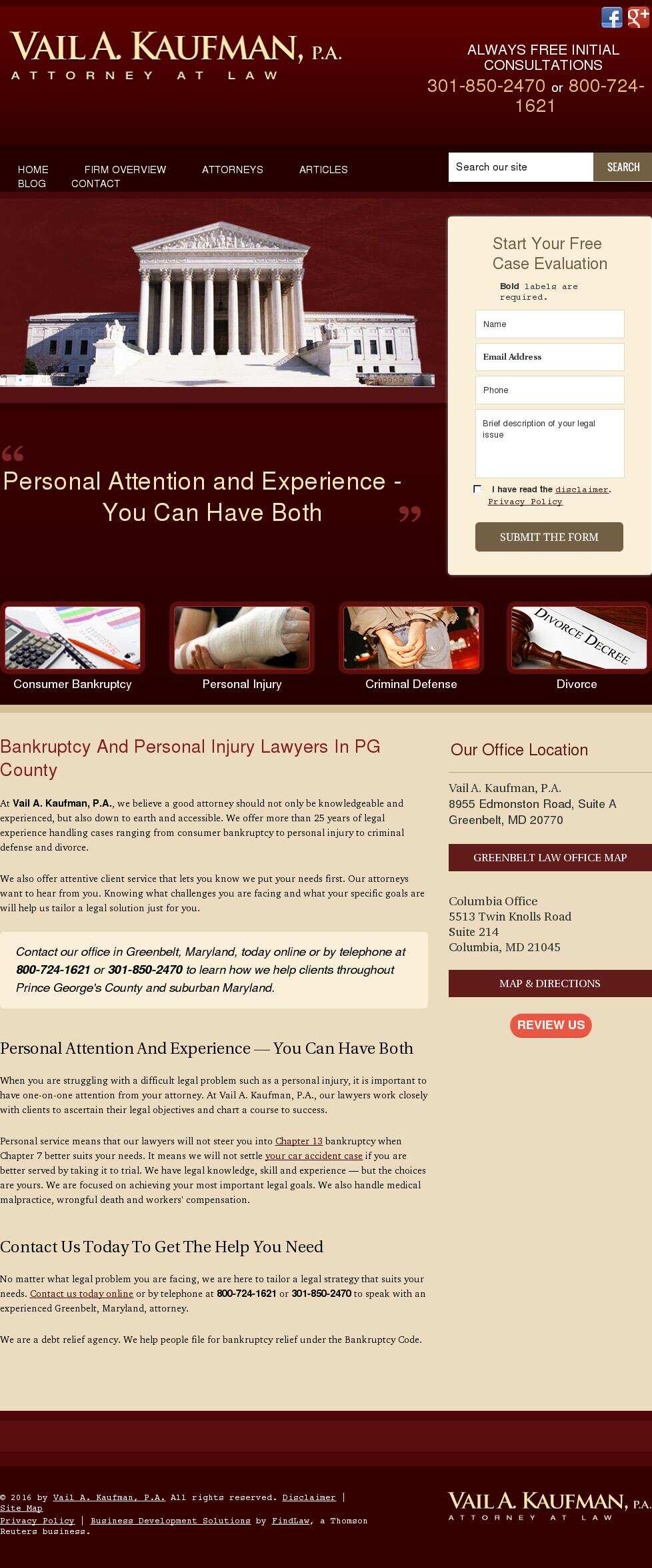 Vail A. Kaufman, P.A. - Columbia MD Lawyers