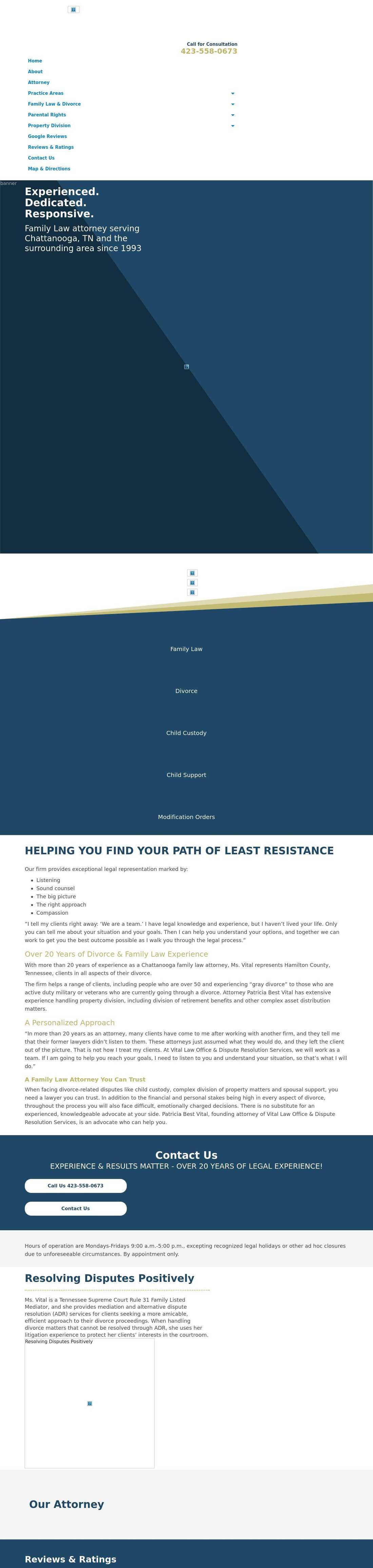 Vital Law Office & Dispute Resolution Services - Chattanooga TN Lawyers