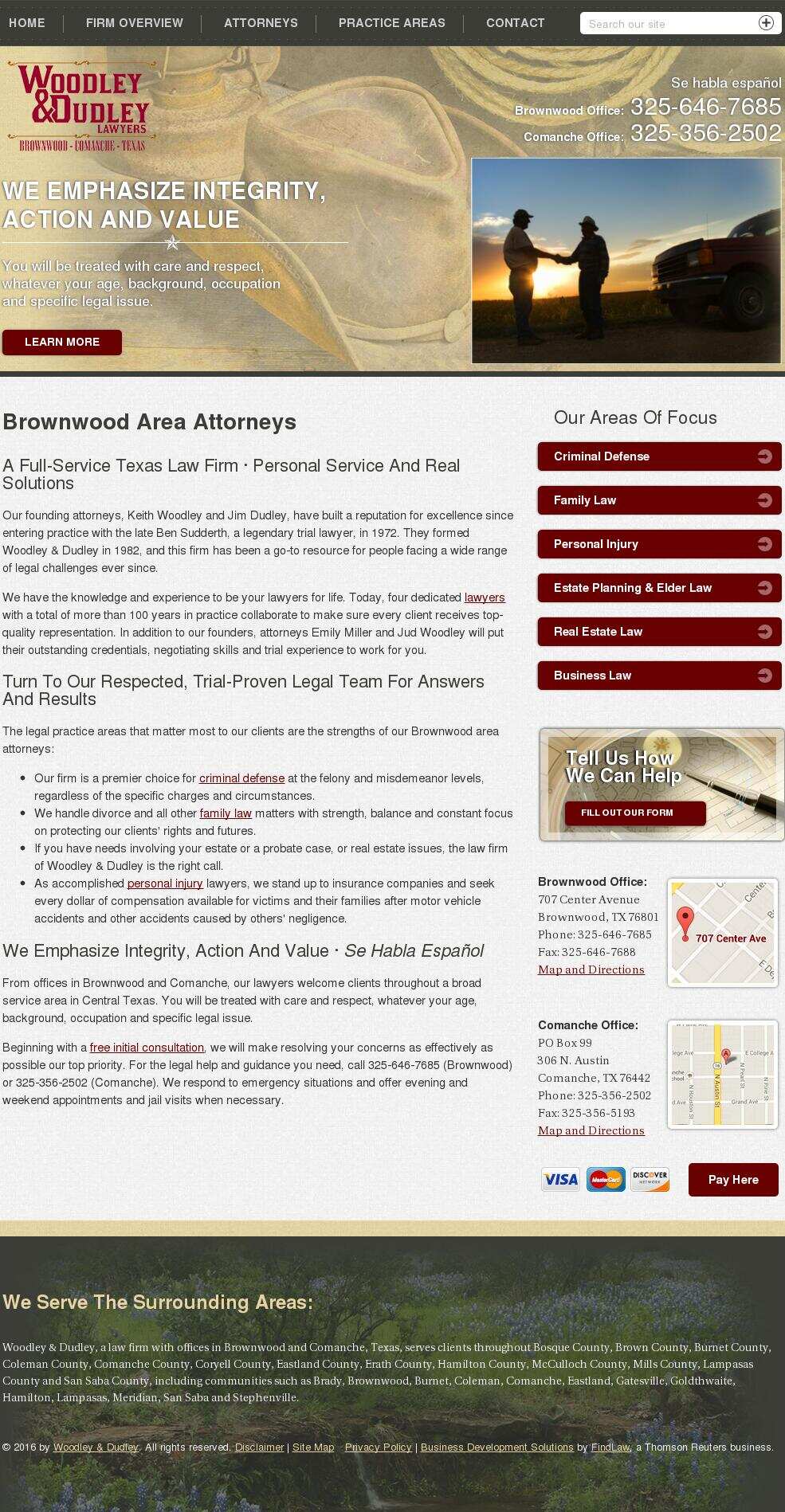 Woodley & Dudley - Comanche TX Lawyers