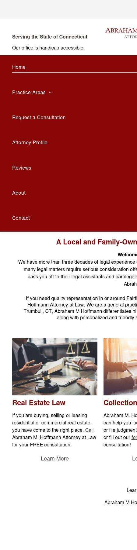 Abraham M. Hoffmann Attorney at Law - Trumbull CT Lawyers