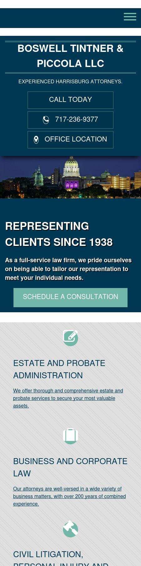 Boswell, Tintner & Piccola - Harrisburg PA Lawyers