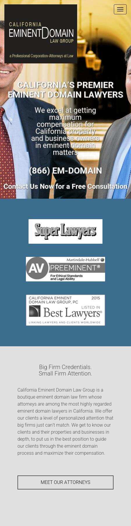 California Eminent Domain Law Group, APC - Glendale CA Lawyers