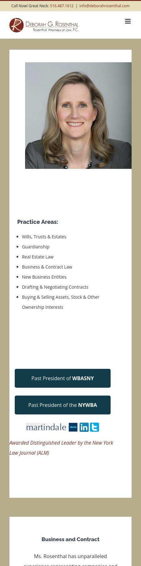 Deborah G. Rosenthal - Great Neck NY Lawyers