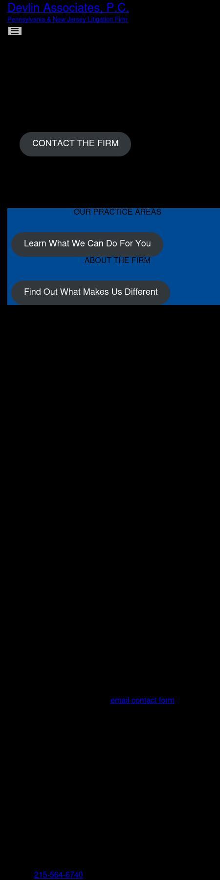 Devlin Associates, P.C. - Philadelphia PA Lawyers