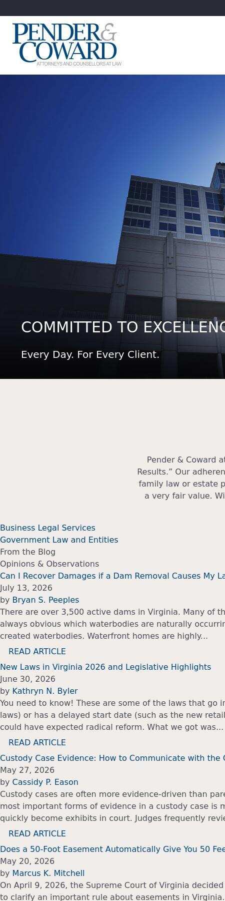 Disability Law Group - Pender & Coward P.C. - Suffolk VA Lawyers