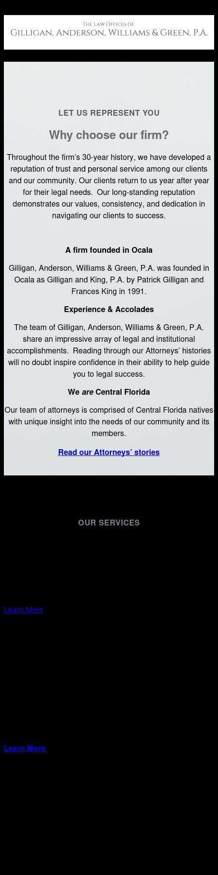 Gilligan, Gooding & Franjola, P.A. - Ocala FL Lawyers