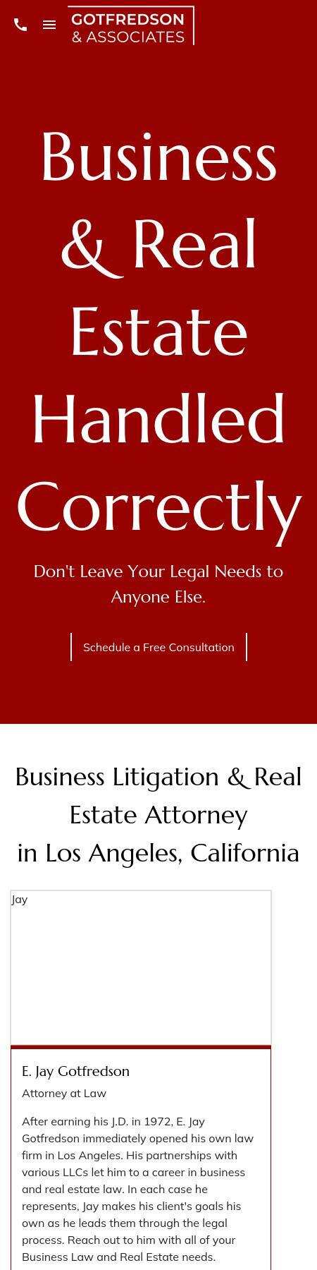 Gotfredson & Associates, APC - Los Angeles CA Lawyers