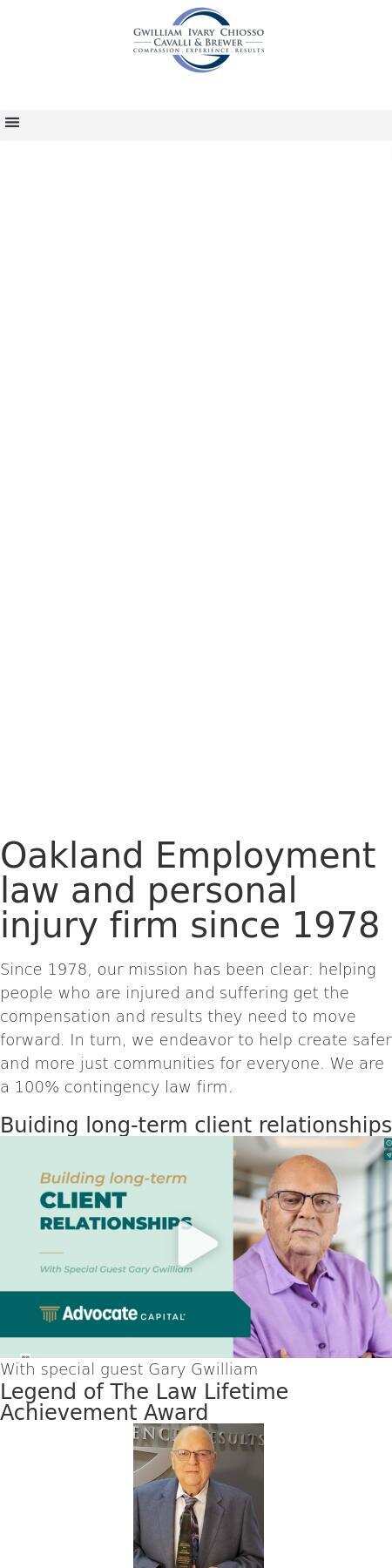 Gwilliam Ivary Chiosso Cavalli & Brewer - Oakland CA Lawyers
