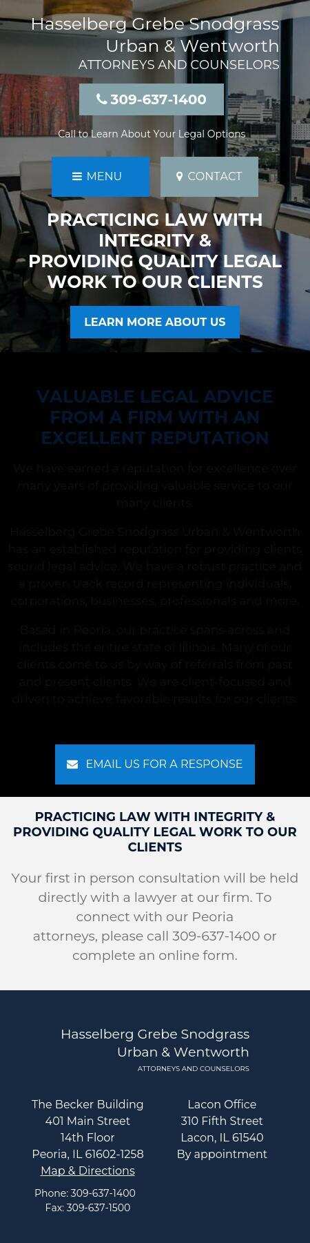 Hasselberg Grebe Snodgrass Urban & Wentworth - Peoria IL Lawyers