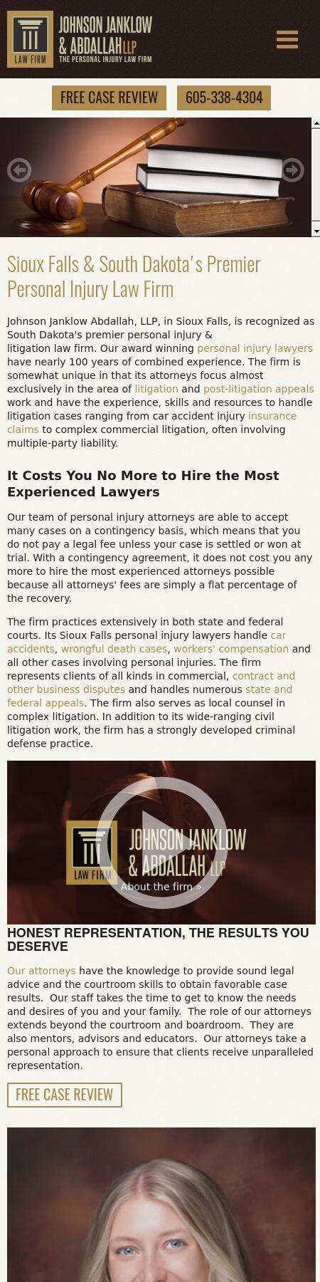 Johnson, Janklow, Abdallah, Bollweg - Sioux Falls SD Lawyers