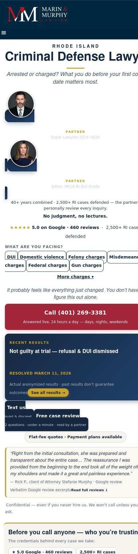 Law Offices of Matthew T. Marin, Esq. Inc. - Providence RI Lawyers