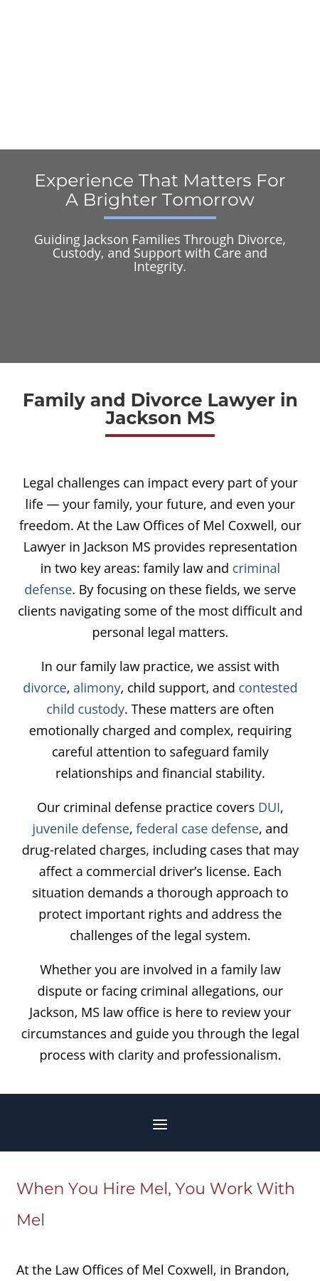 Law Offices of Mel Coxwell - Brandon MS Lawyers