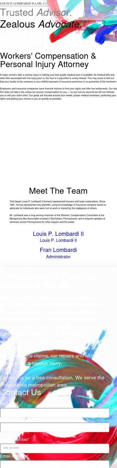 Louis P. Lombardi II & Associates, P.C. - Chalfont PA Lawyers