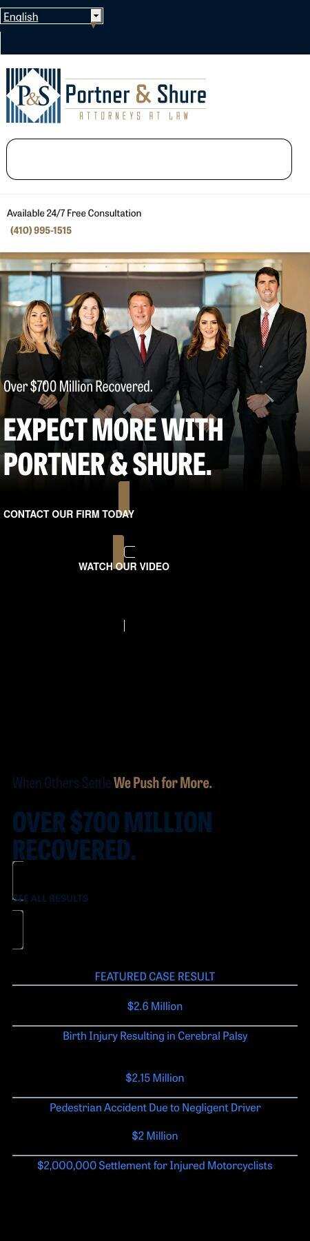 Portner & Shure, P.A. - Owings Mills MD Lawyers
