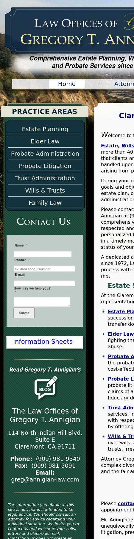 The Annigian Law Offices - Claremont CA Lawyers