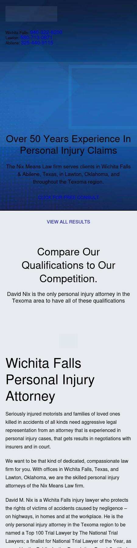The Nix Law Firm - Wichita Falls TX Lawyers
