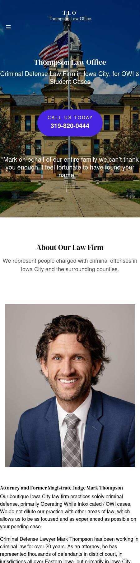 Thompson Law Office - Iowa City IA Lawyers