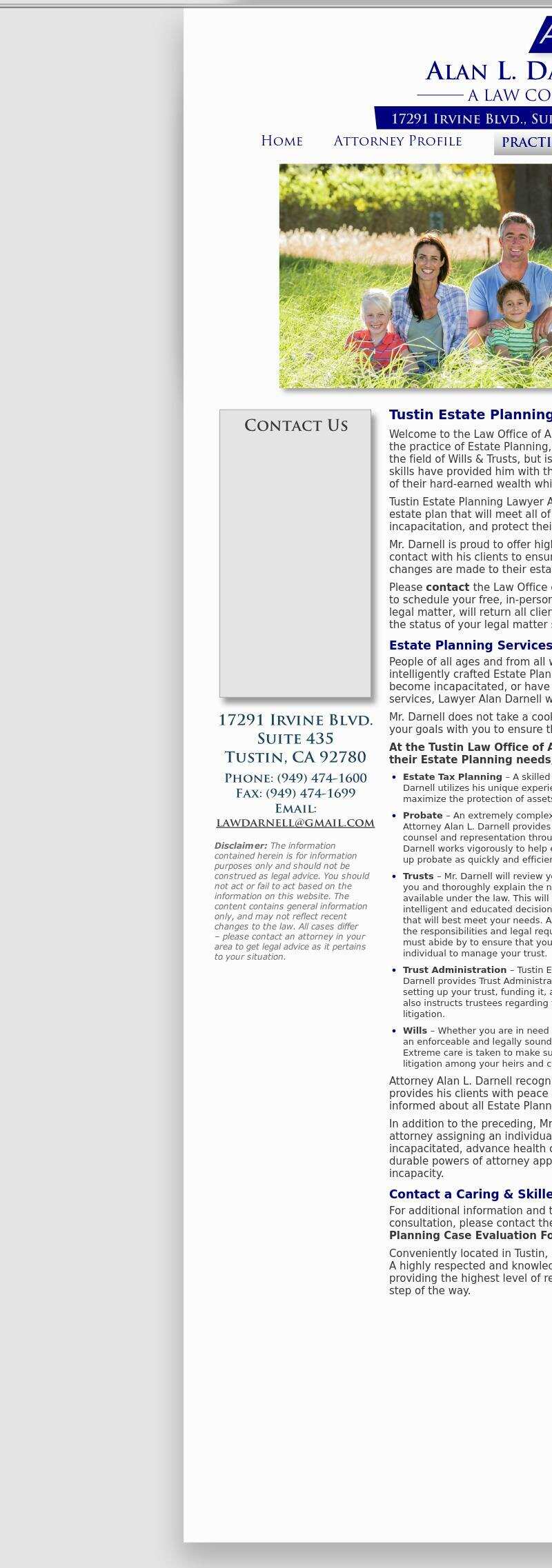Alan L. Darnell, Inc., A Law Corporation - Tustin CA Lawyers
