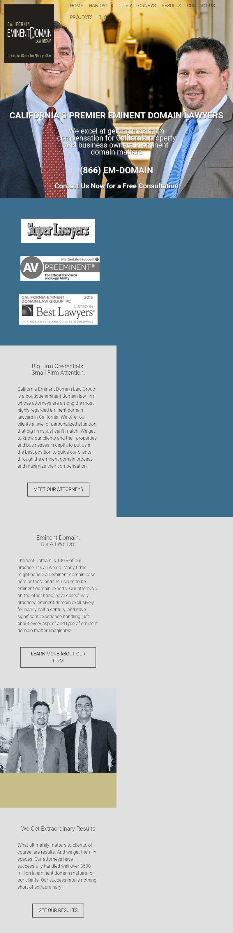 California Eminent Domain Law Group, APC - Glendale CA Lawyers
