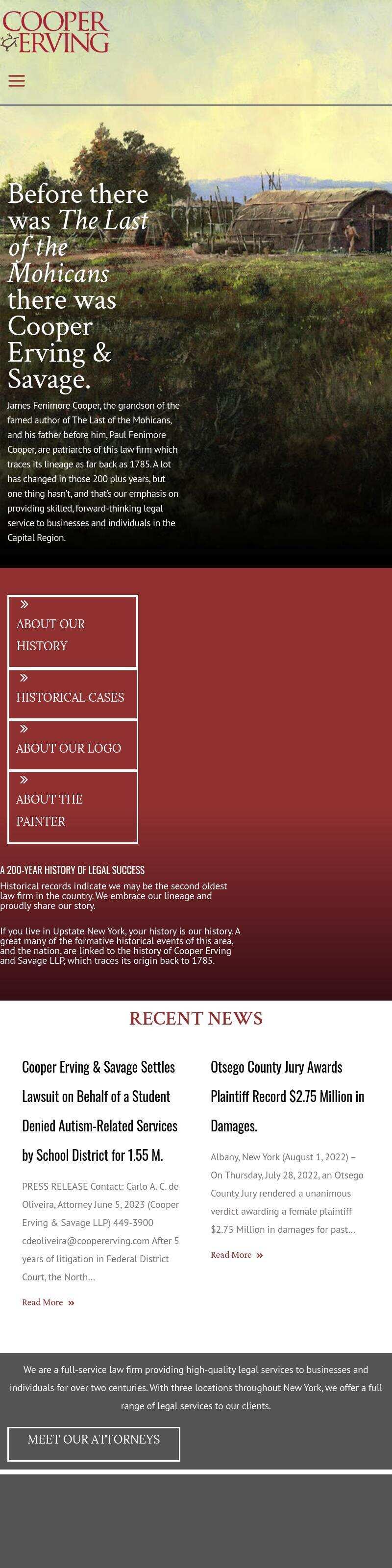 Cooper Erving & Savage LLP - Clifton Park NY Lawyers