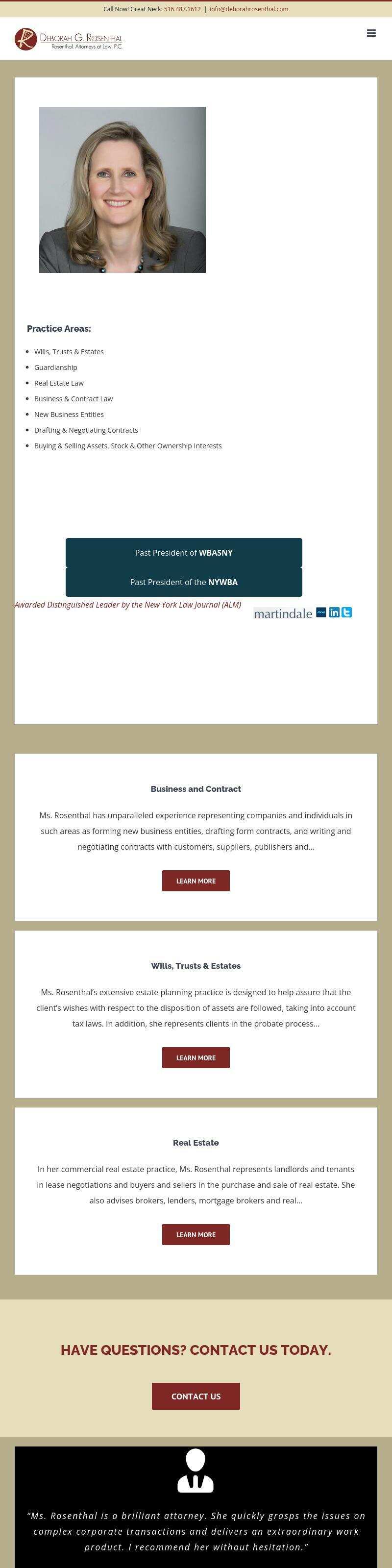 Deborah G. Rosenthal - Great Neck NY Lawyers