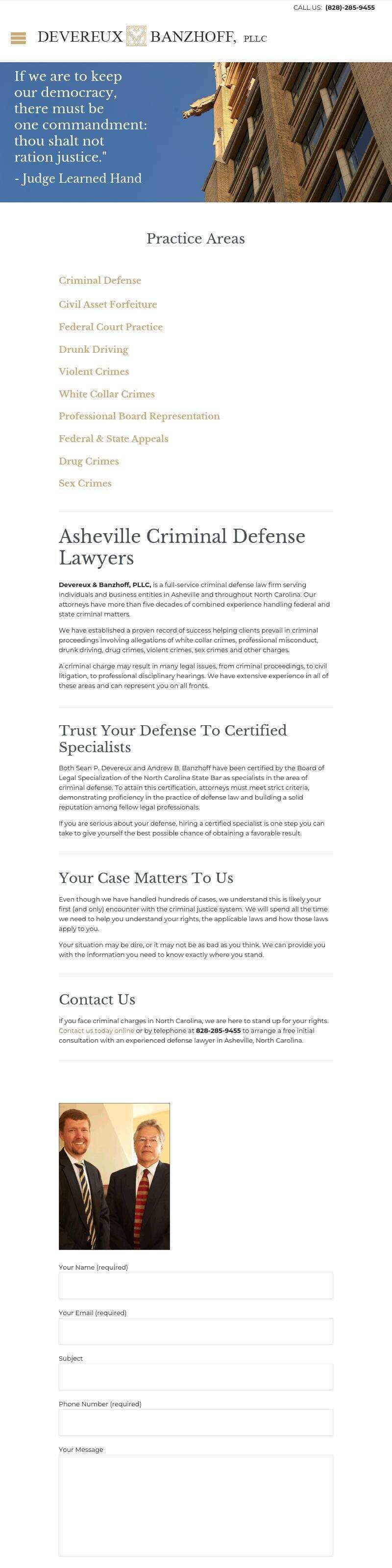 Devereux & Banzhoff, PLLC - Asheville NC Lawyers