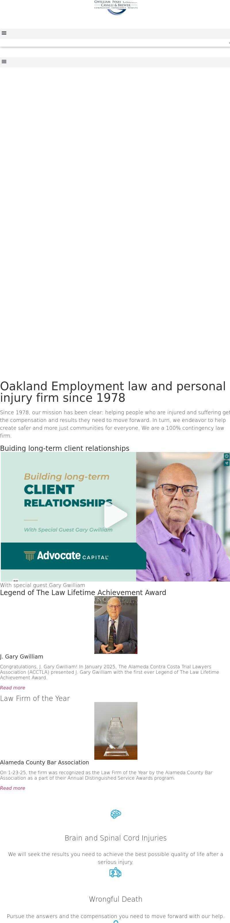 Gwilliam Ivary Chiosso Cavalli & Brewer - Oakland CA Lawyers