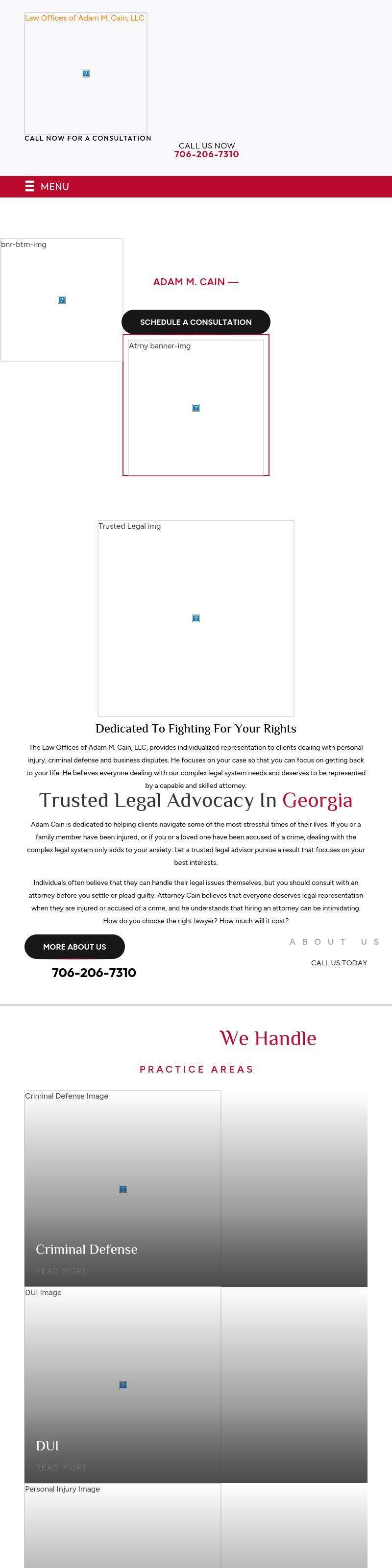 Law Offices of Adam M. Cain, LLC - Athens GA Lawyers