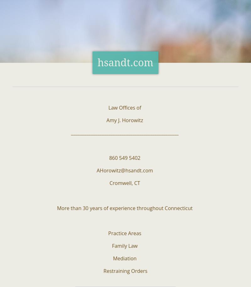 Law Offices of Amy J. Horowitz - Hartford CT Lawyers