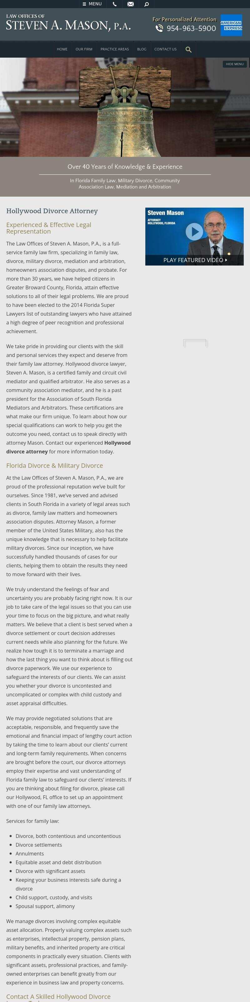 Law Offices of Steven A. Mason, P.A. - Hollywood FL Lawyers